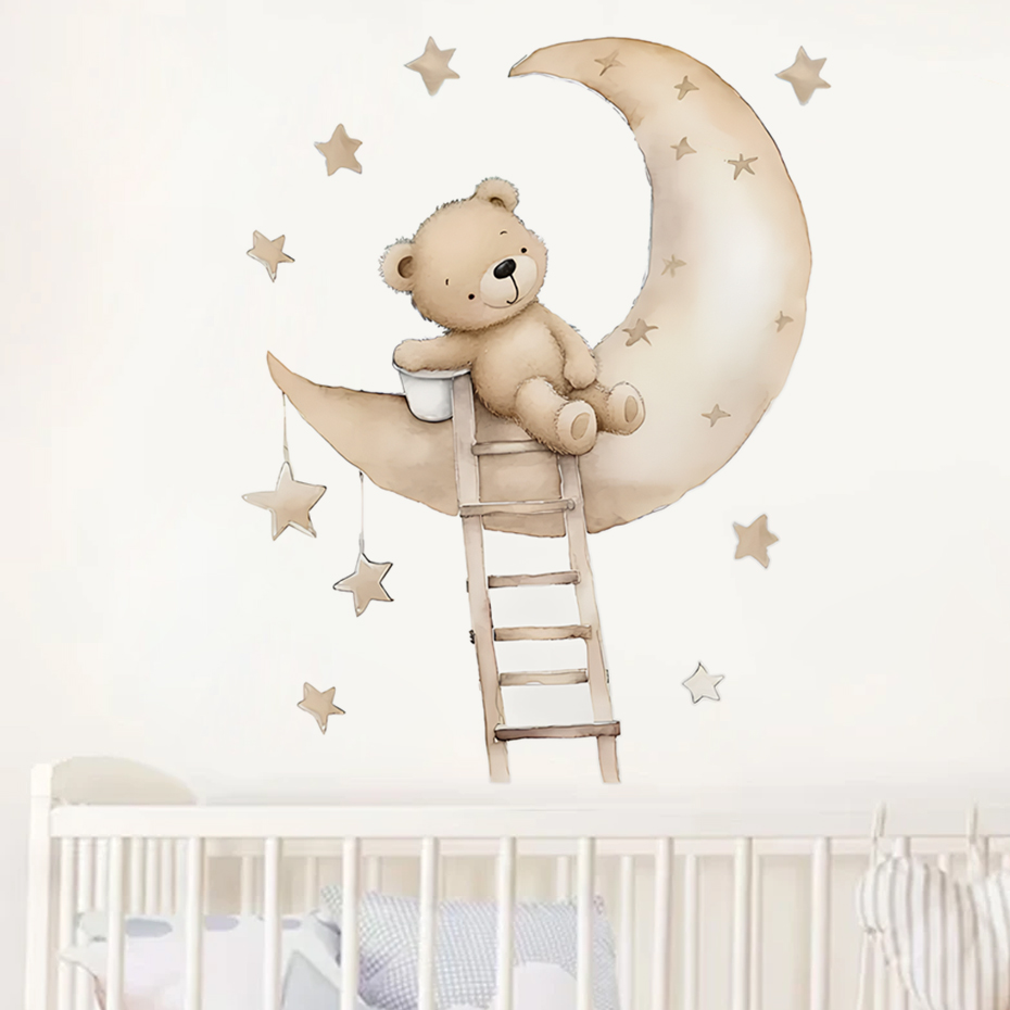 Autocollants muraux ours étoil - Baby Nursery Boy avis et prix