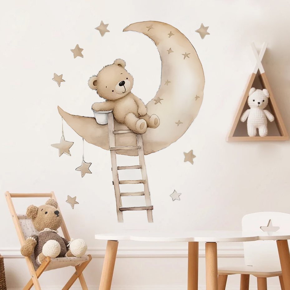 Autocollants muraux ours étoil - Baby Nursery Boy avis et prix