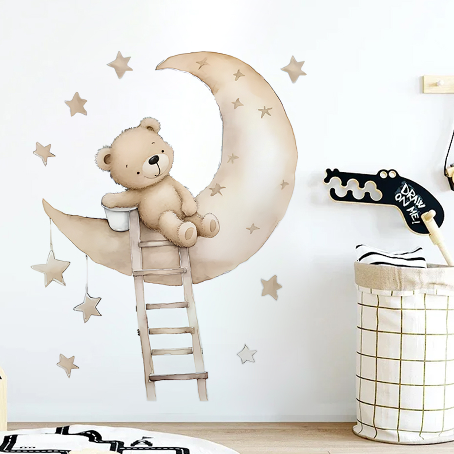 Autocollants muraux ours étoil - Baby Nursery Boy avis et prix